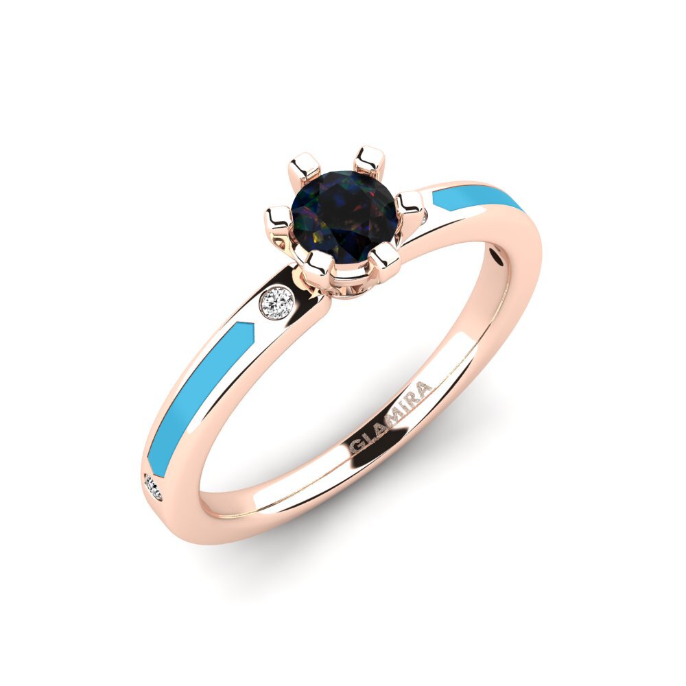 Black Opal Engagement Ring Beniamina