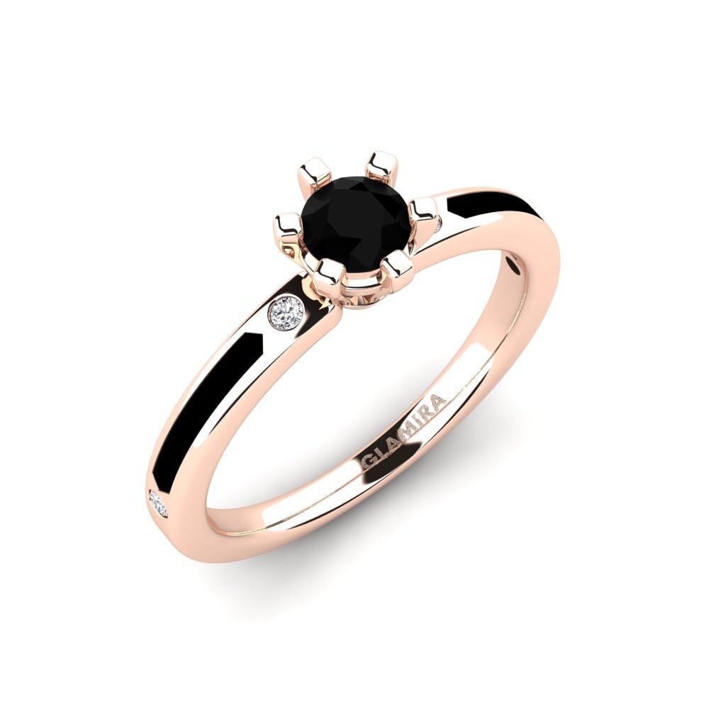 Diamant Noir Bague de fiançailles Beniamina