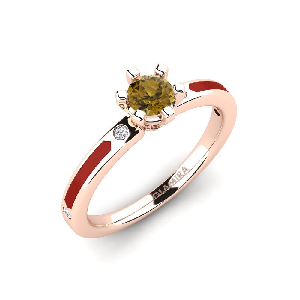 Brown Zircon Engagement Ring Beniamina