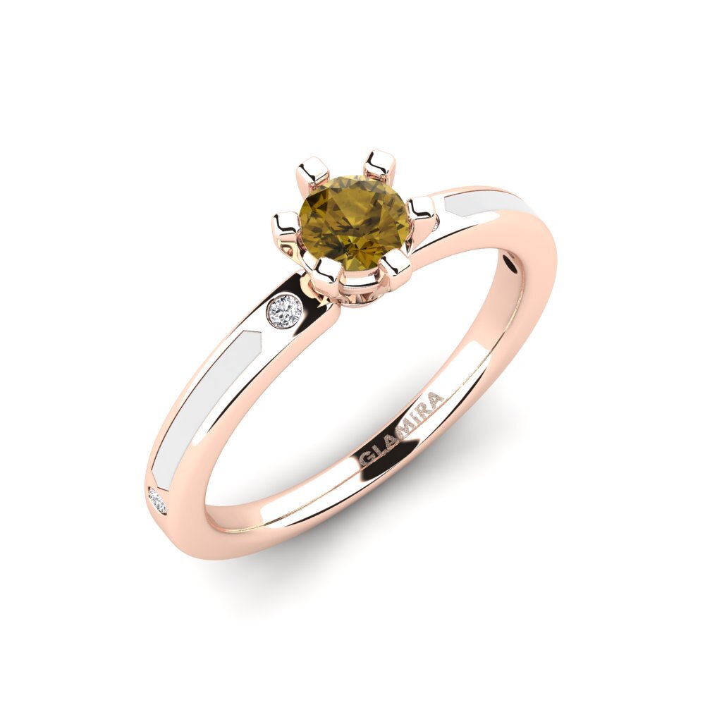 Brown Zircon Engagement Ring Beniamina