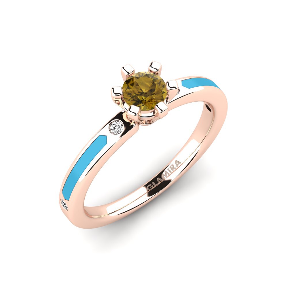 Brown Zircon Engagement Ring Beniamina