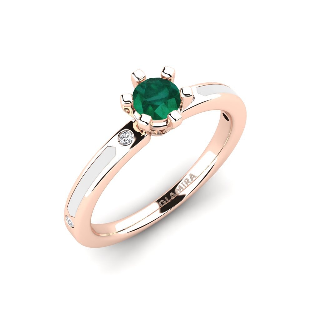 Đá Emerald / Ngọc lục Bảo Nhẫn đính hôn Gaby