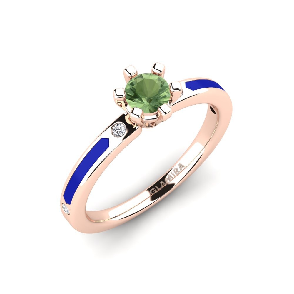 Green Sapphire Engagement Ring Beniamina