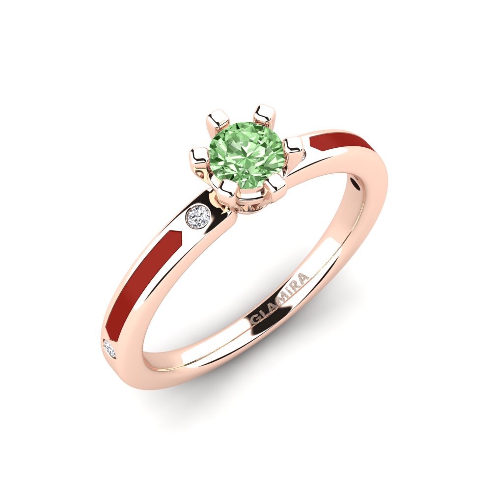 Green Diamond Engagement Ring Beniamina