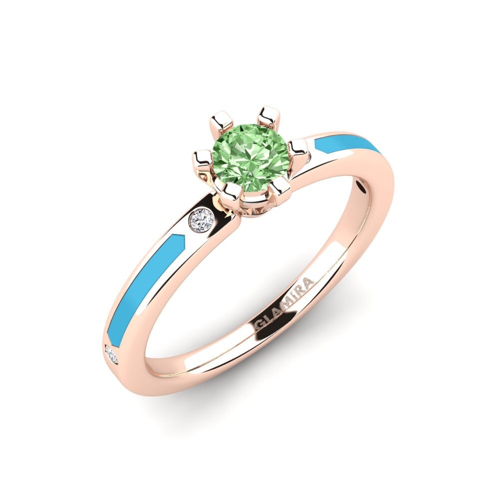 Green Diamond Engagement Ring Beniamina