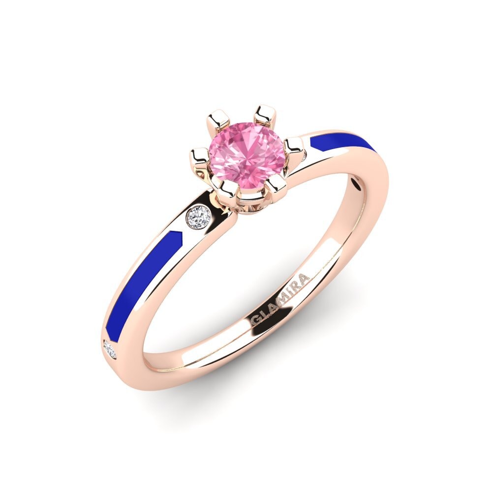 Saphir Rose Bague de fiançailles Beniamina