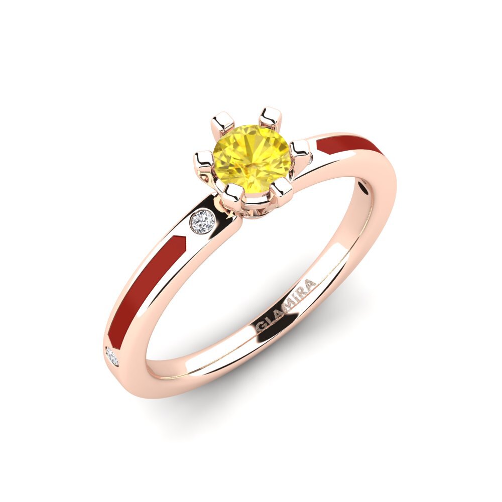 Yellow Sapphire Engagement Ring Beniamina