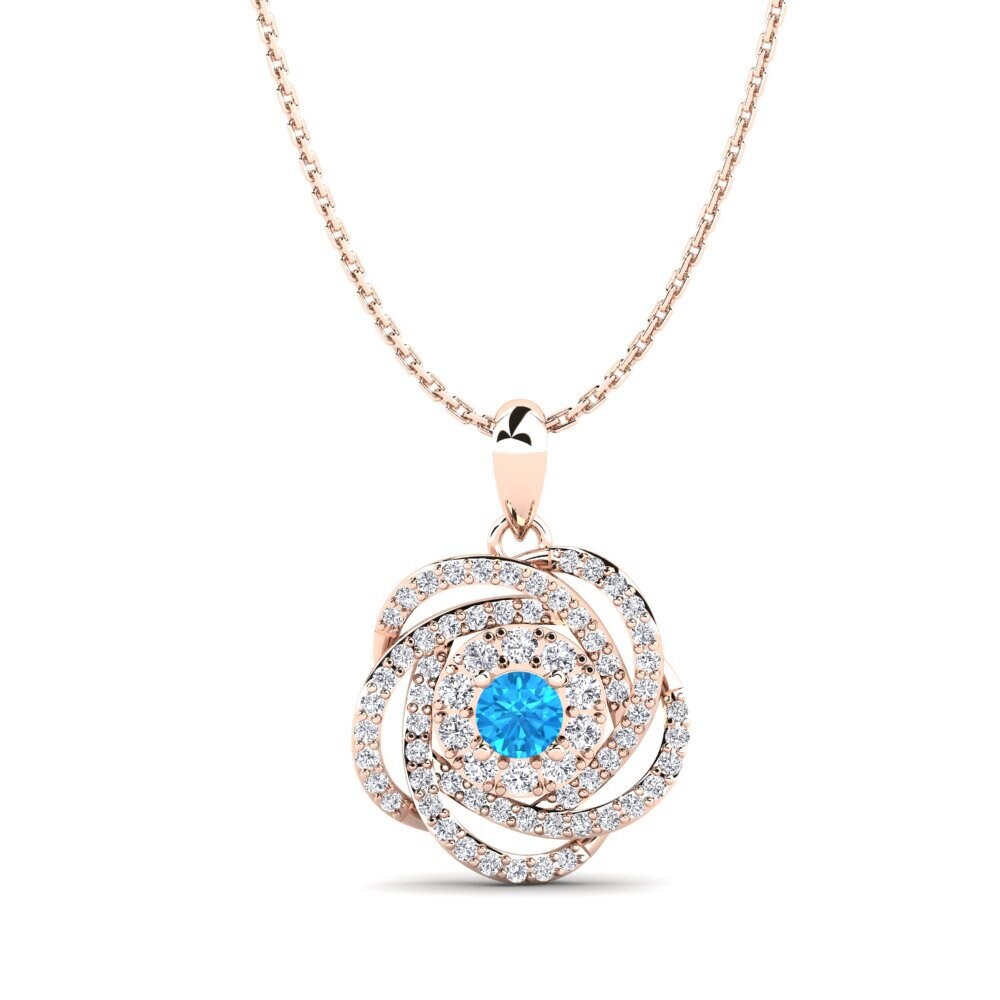 Blue Topaz Women's Pendant Bertha