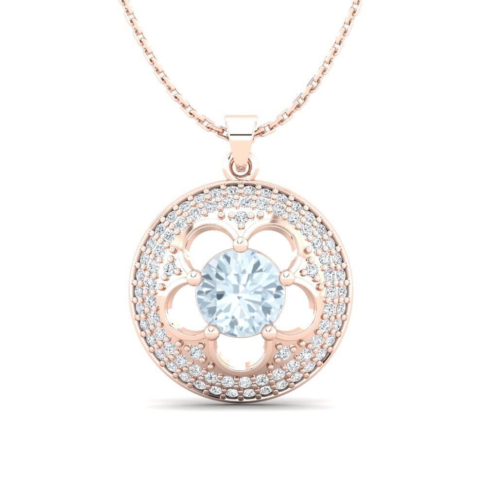Aquamarine Women's Pendant Bertina