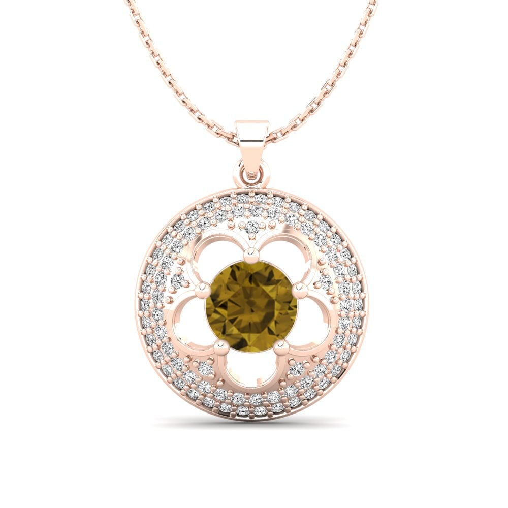 Brown Zircon Pendant Bertina