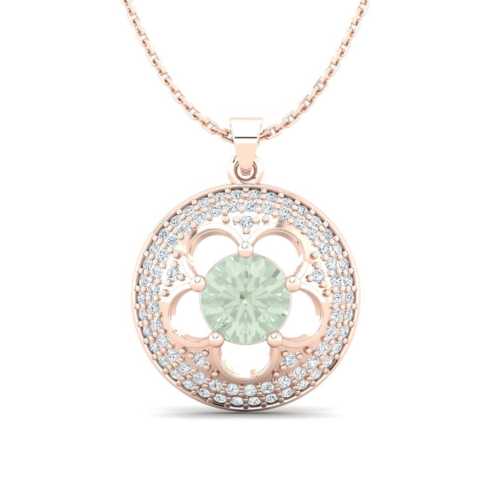 Green Amethyst Women's Pendant Bertina
