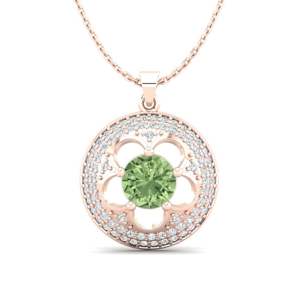 Green Sapphire Women's Pendant Bertina