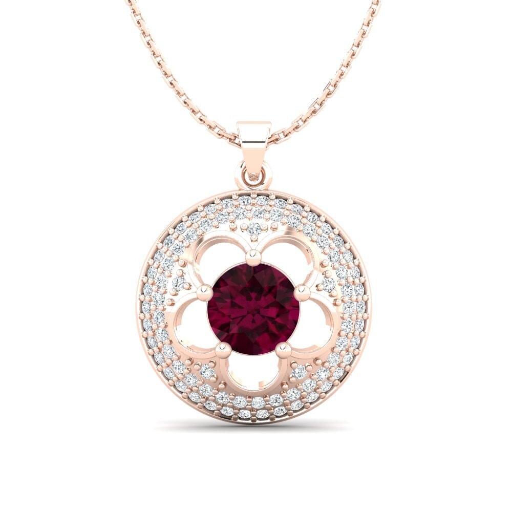 Rhodolite Garnet Women's Pendant Bertina