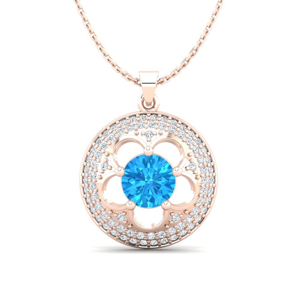 Blue Topaz Women's Pendant Bertina