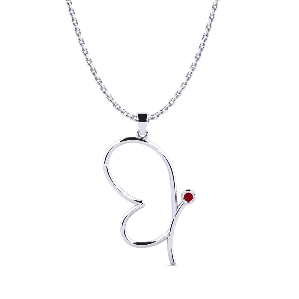 Red Zirconia Women's Pendant Besta