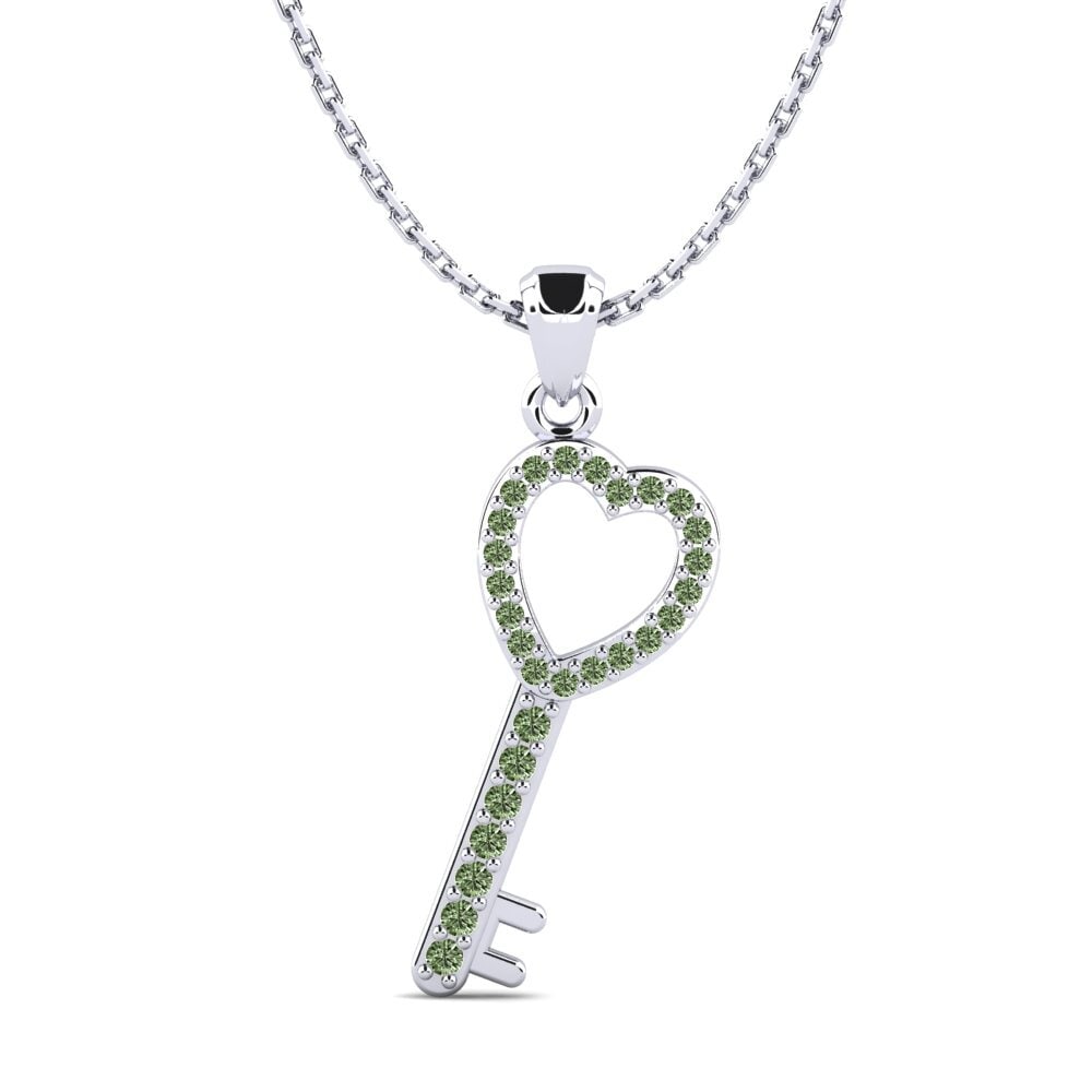 Diamant Vert Pendentif pour femme Birdella
