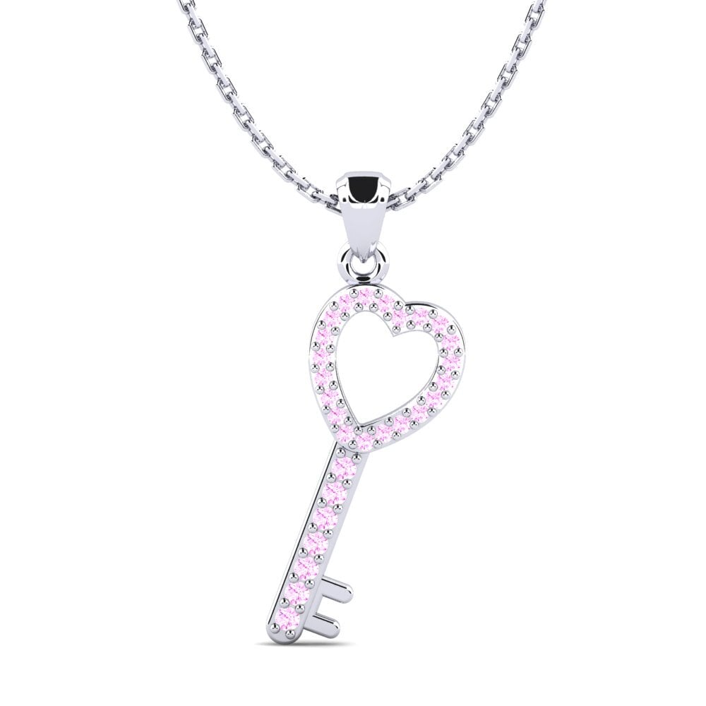 Pink Sapphire Women's Pendant Birdella