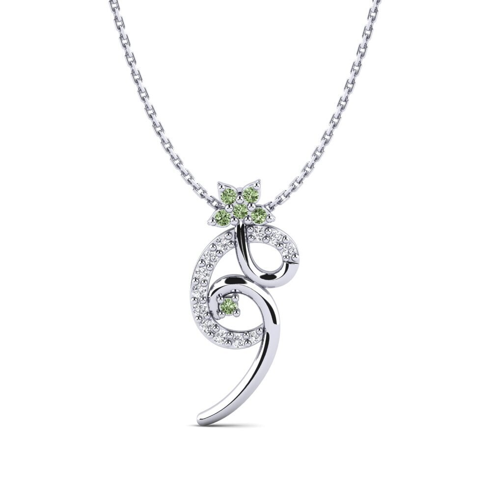 Diamant Vert Pendentif pour femme Blanka
