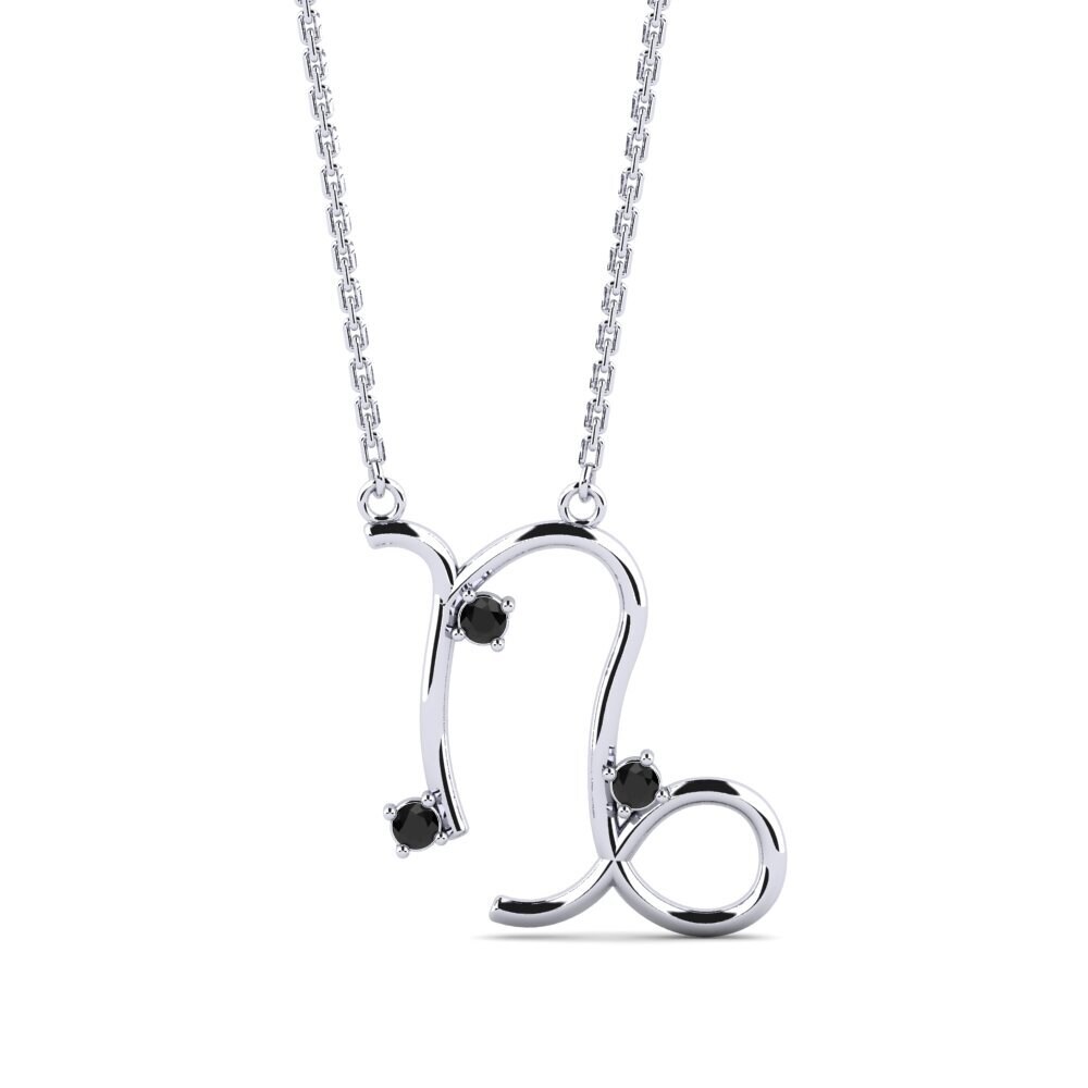 Black Onyx Women's Necklace Brandie - Capricorn
