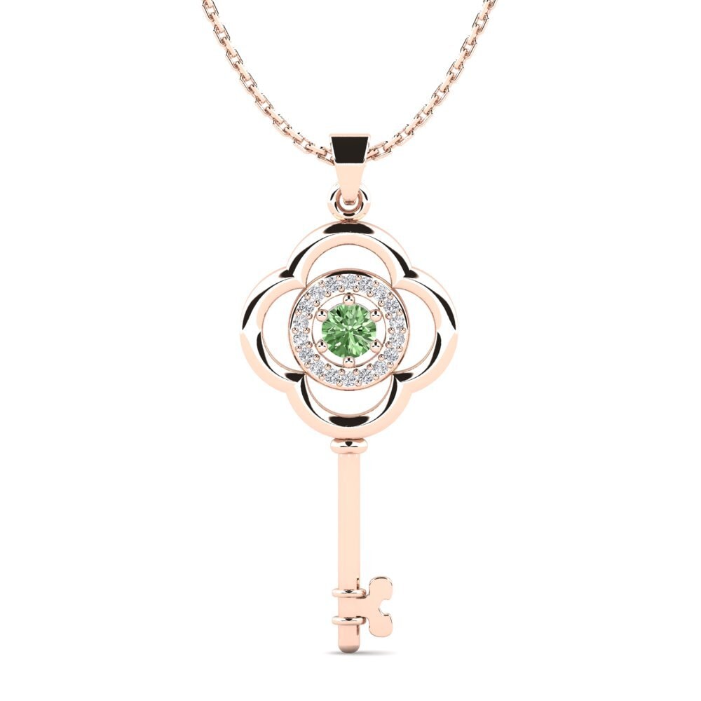 Diamant Vert Pendentif pour femme Braylinn