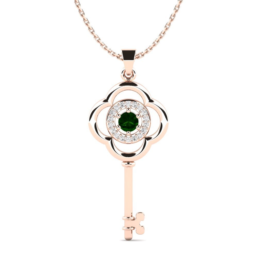 Groene Toermalijn Dames Hanger Braylinn