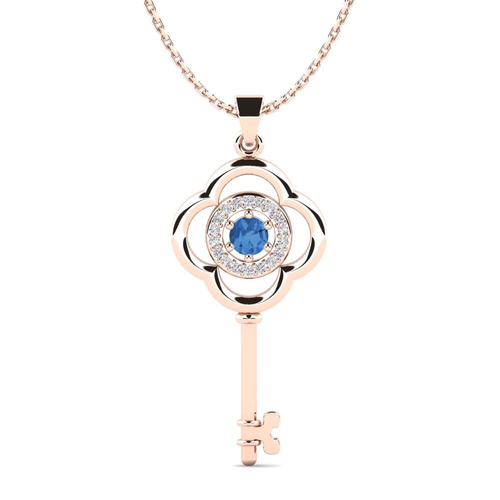 Dark Blue Zirconia Women's Pendant Braylinn