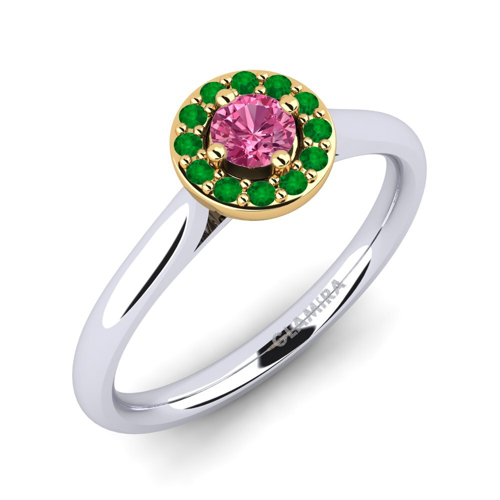 14K White & Yellow Gold Engagement Ring Brianna