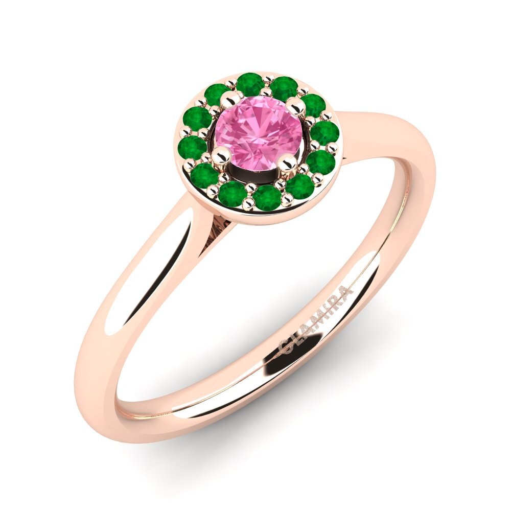 18k Oro Rosa Anillo de compromiso Brianna
