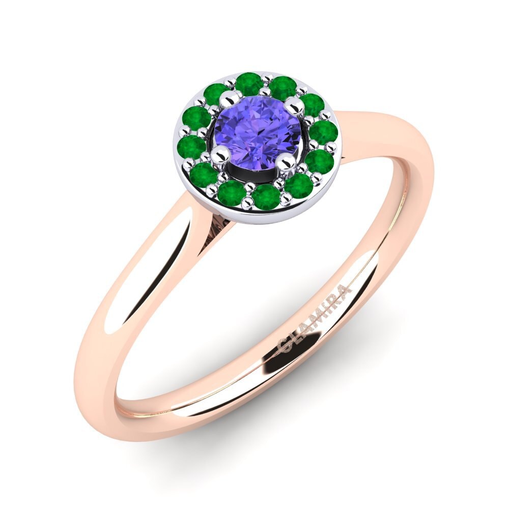 14ct Rose & White Gold Engagement Ring Brianna