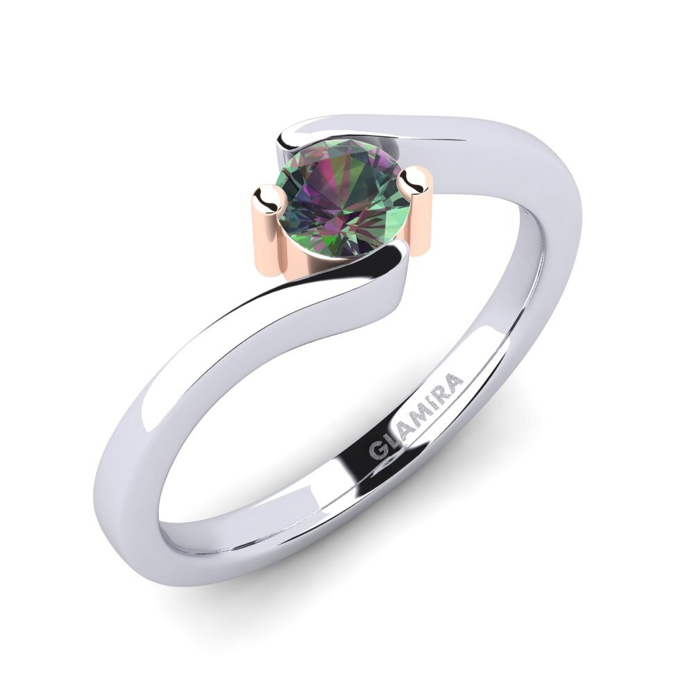 Topázio Místico Anel de Noivado Bridal Element