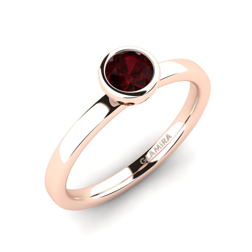 red-750 garnet Anel de Noivado Bridal Passion 0.5crt