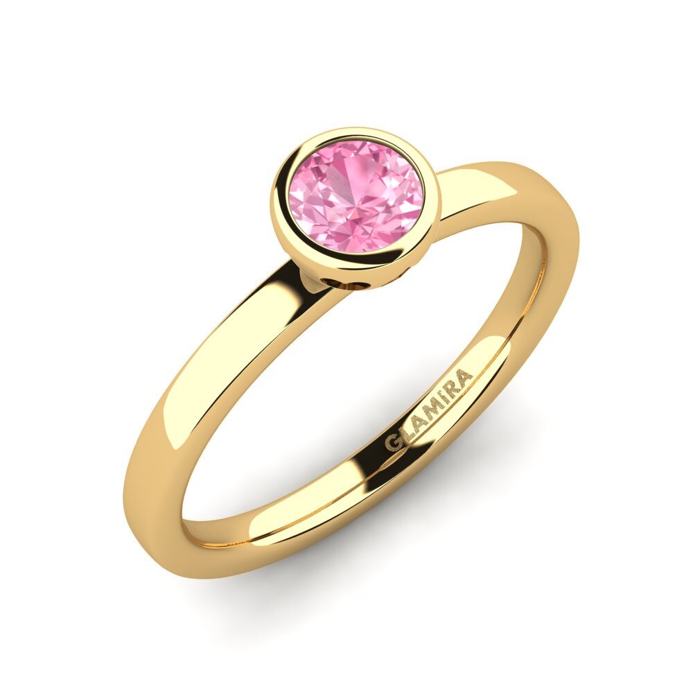 Pink Sapphire Engagement Ring Bridal Passion 0.5 crt