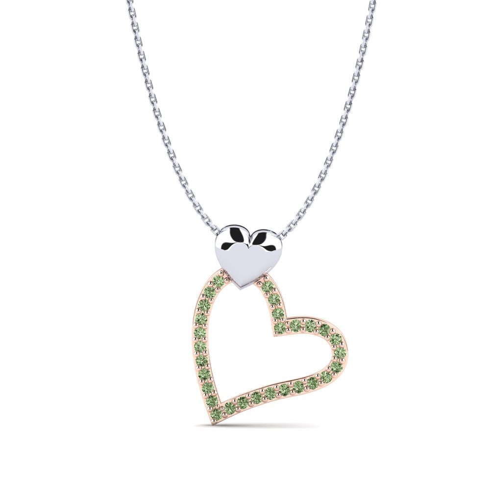 Diamant Vert Collier pour femme Brylee