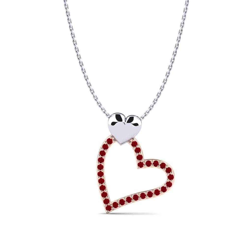 Red Zirconia Women's Necklace Brylee