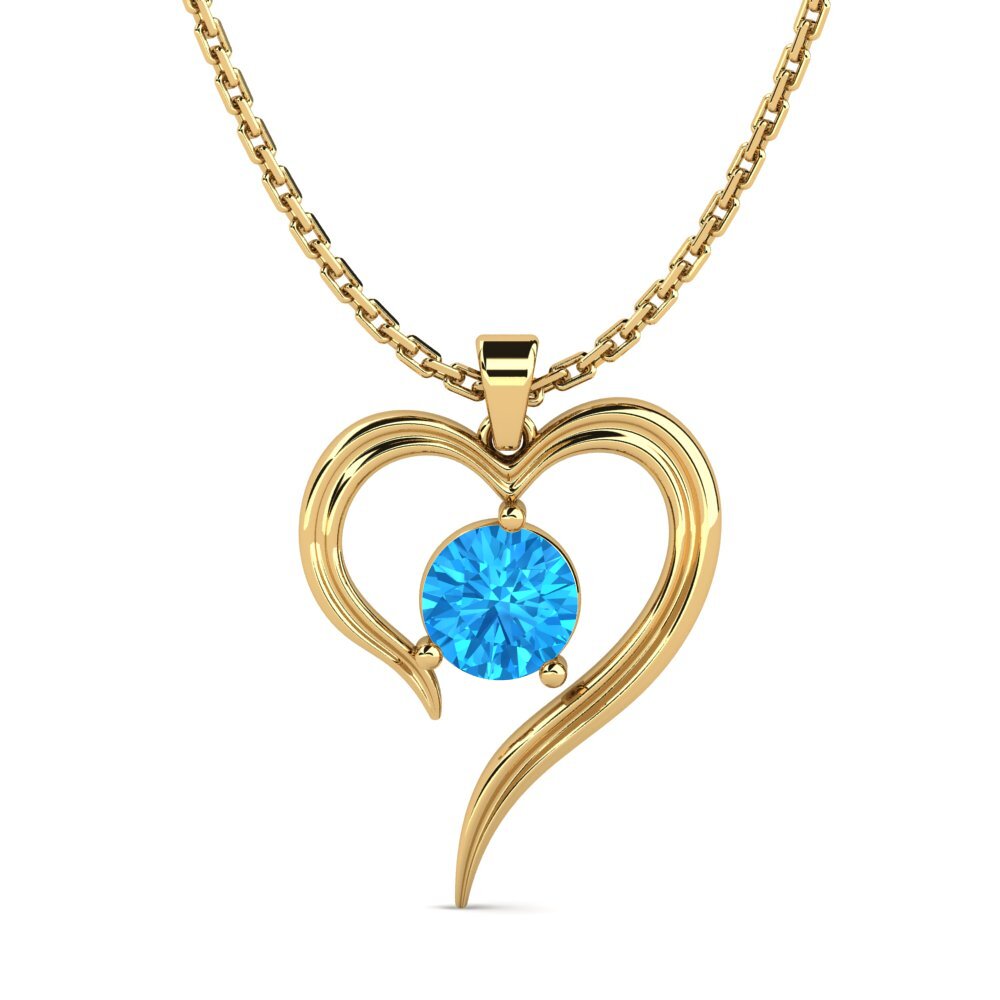 Blue Topaz Women's Pendant Buidhe