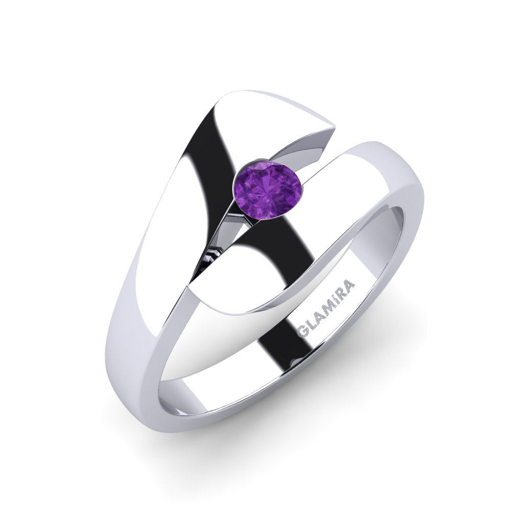 Amethyst Engagement Ring Calvina