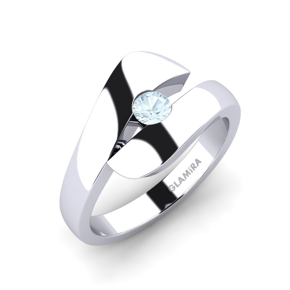 Aquamarine Engagement Ring Calvina