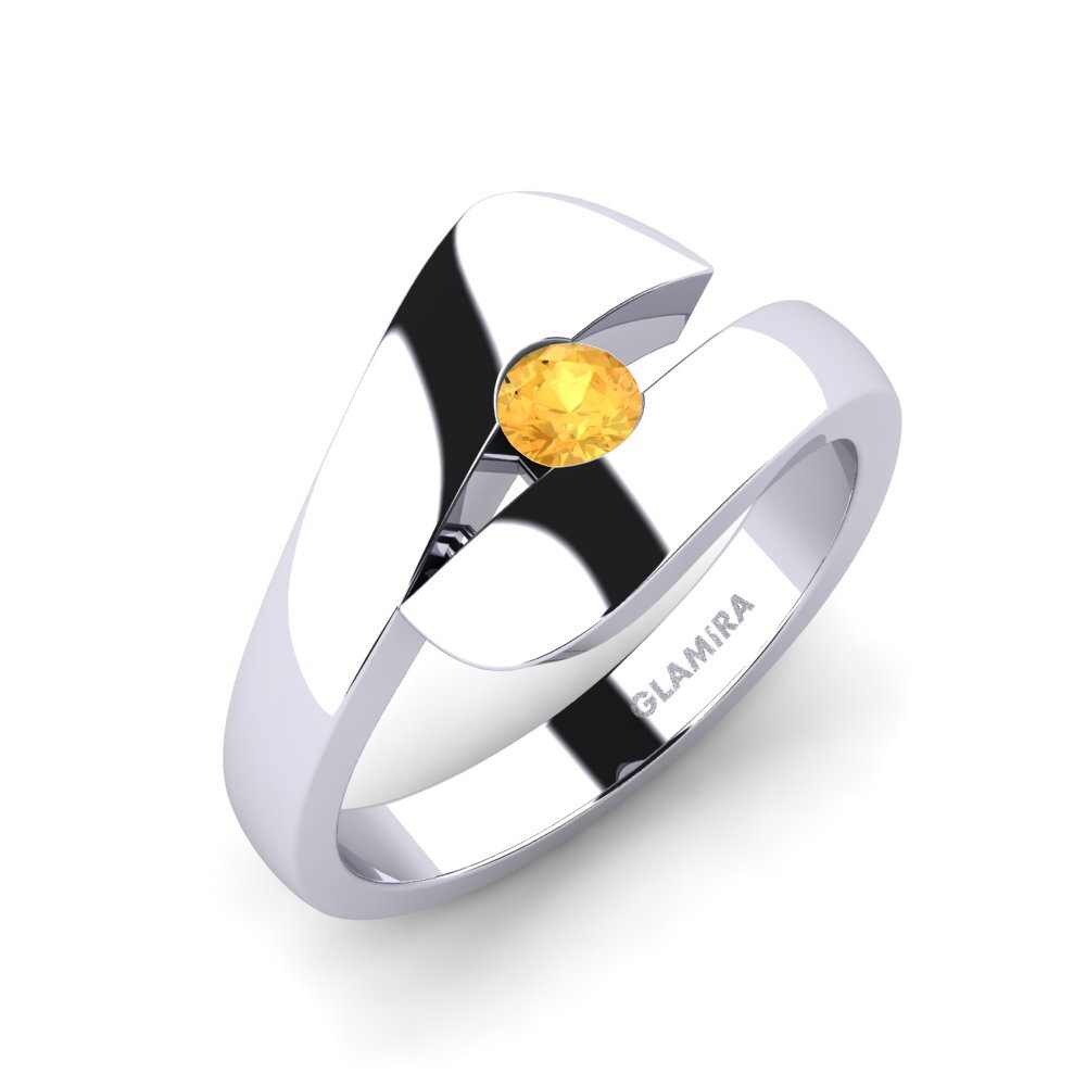 Citrine Engagement Ring Calvina