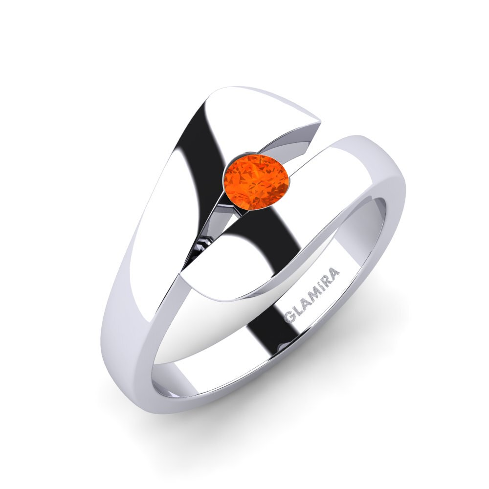 Fire Opal Engagement Ring Calvina