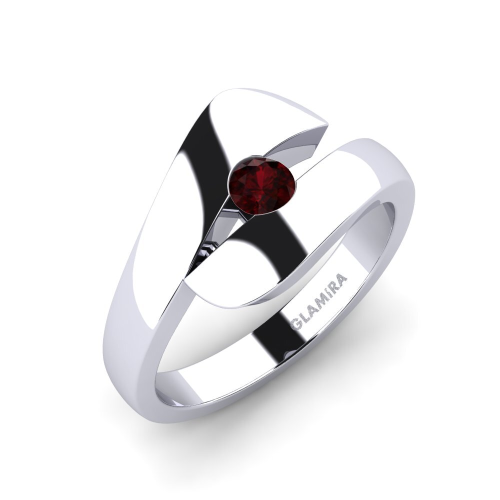 Garnet Engagement Ring Calvina