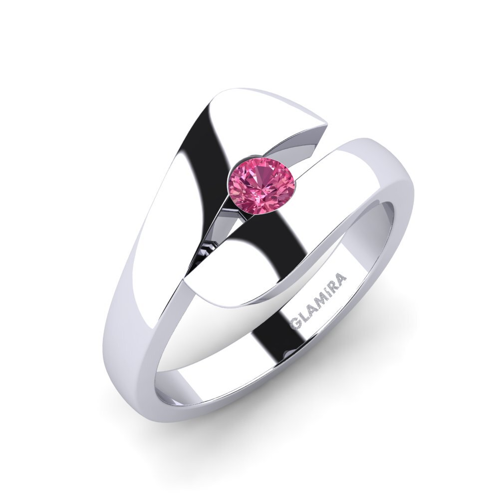 Pink Tourmaline Engagement Ring Calvina