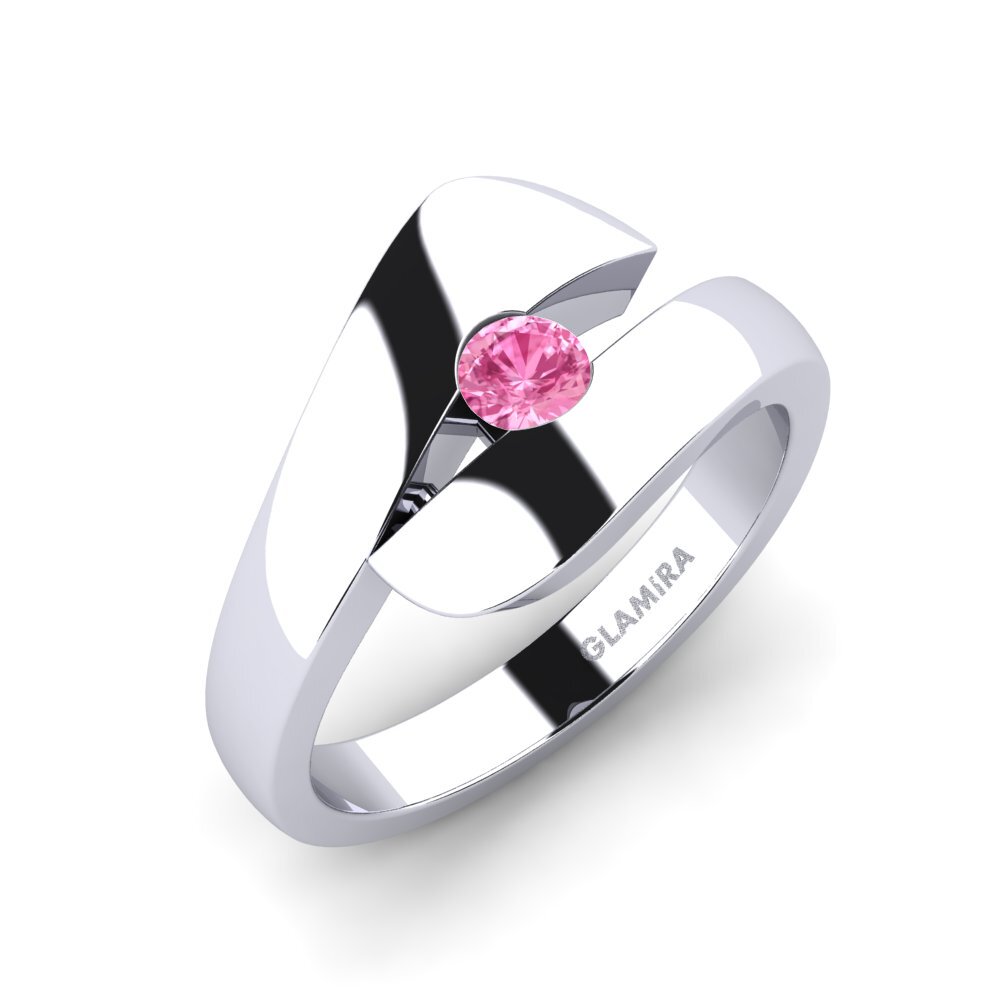 Pink Sapphire Engagement Ring Calvina