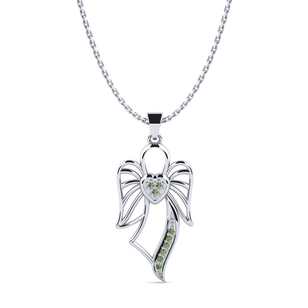 Grüner Diamant Damen anhänger Camorria