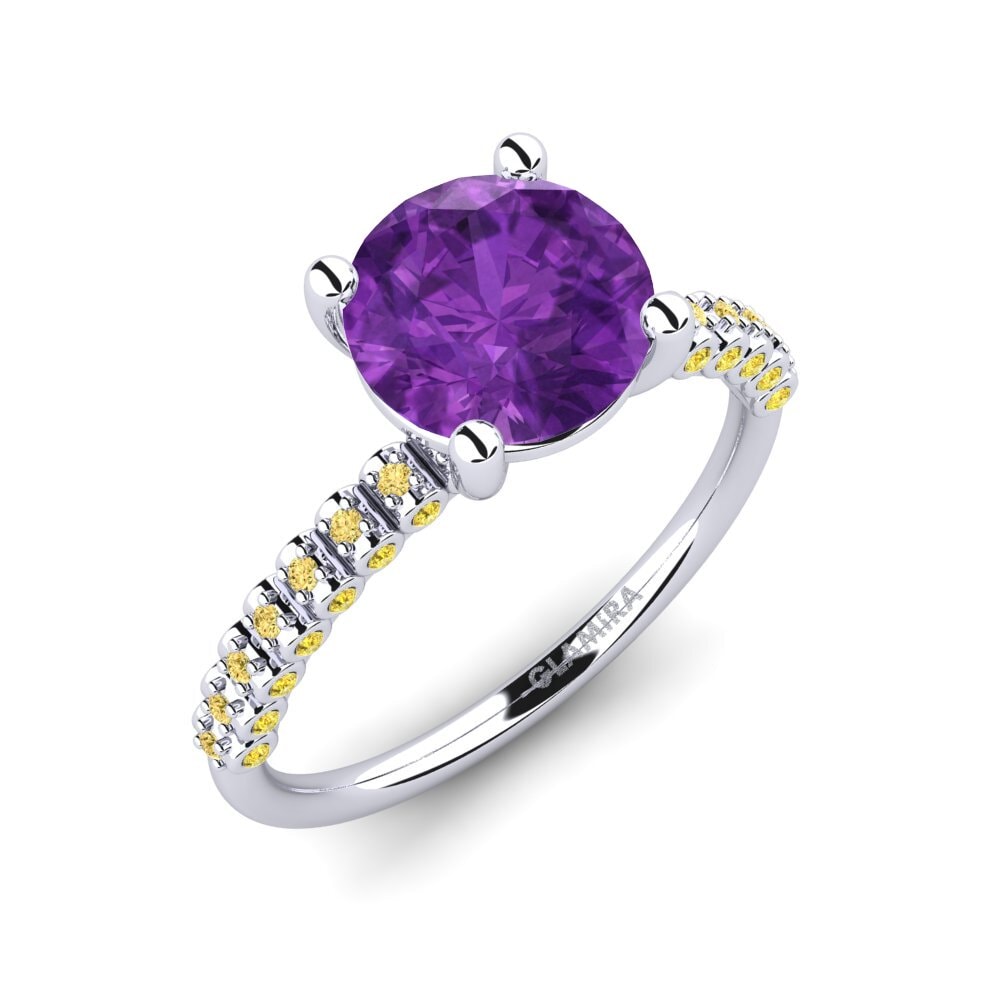 Amethyst Engagement Ring Cannoli 2.0 crt