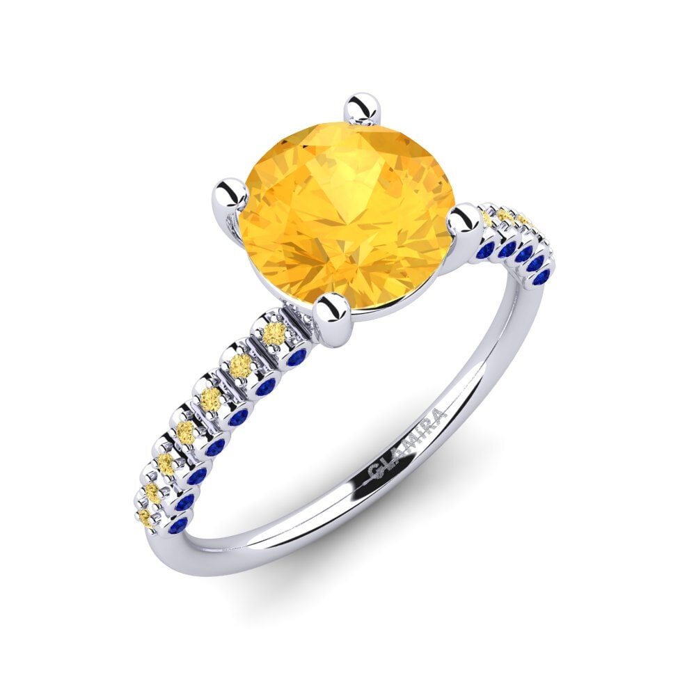 Citrine Engagement Ring Cannoli 2.0 crt