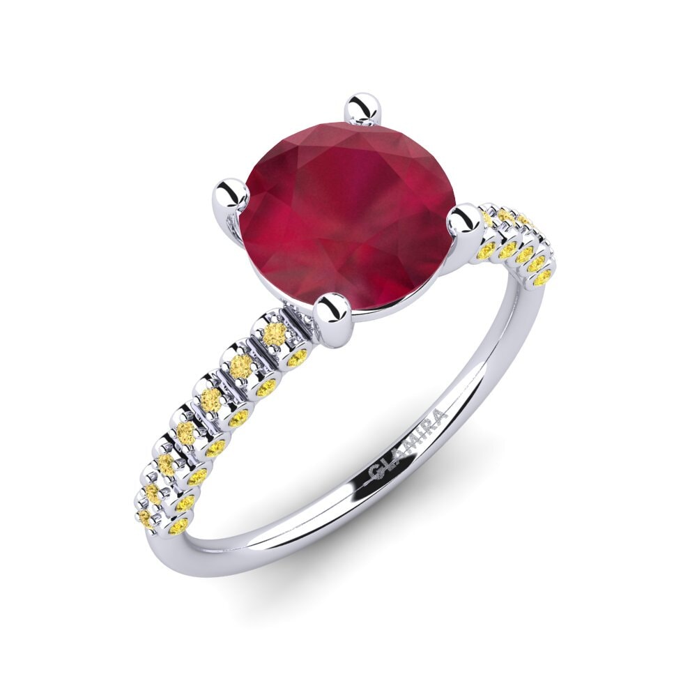 Ruby Engagement Ring Cannoli 2.0 crt