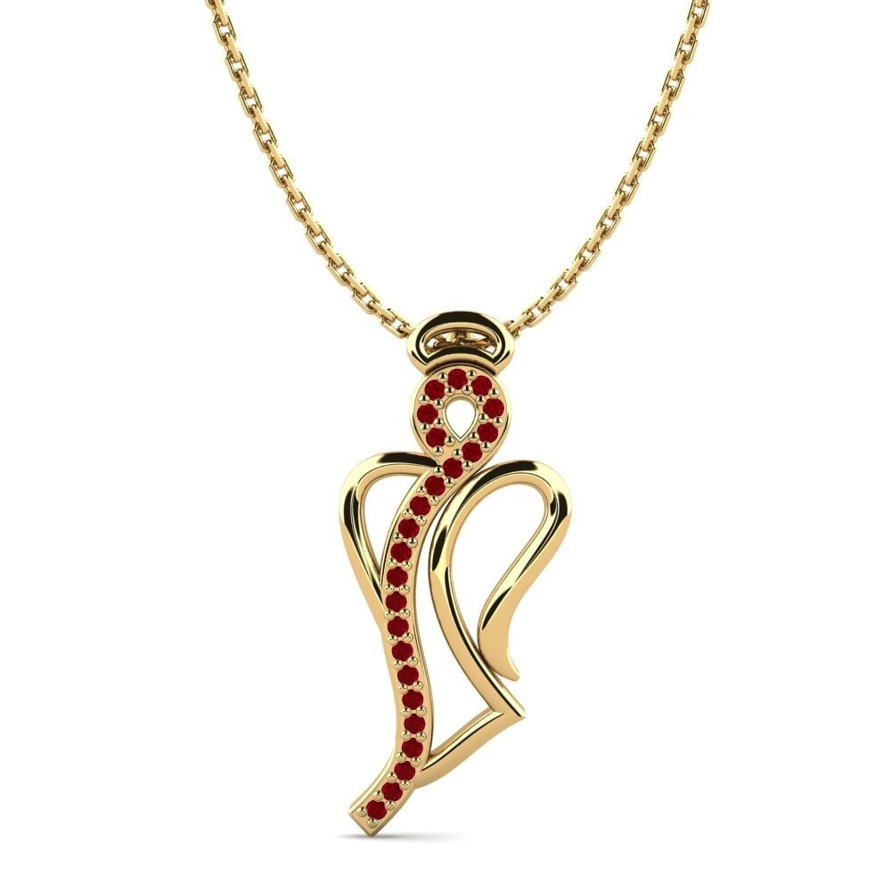 Red Zirconia Women's Pendant Cantella