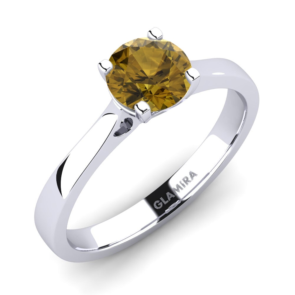 Brown Zircon Engagement Ring Céline 0.8 crt