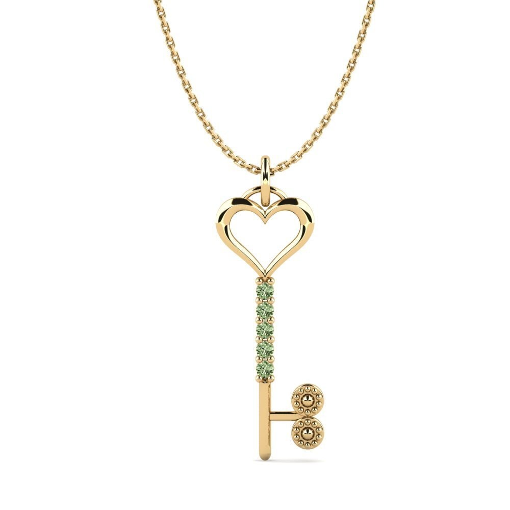 Diamant Vert Pendentif pour femme Celise