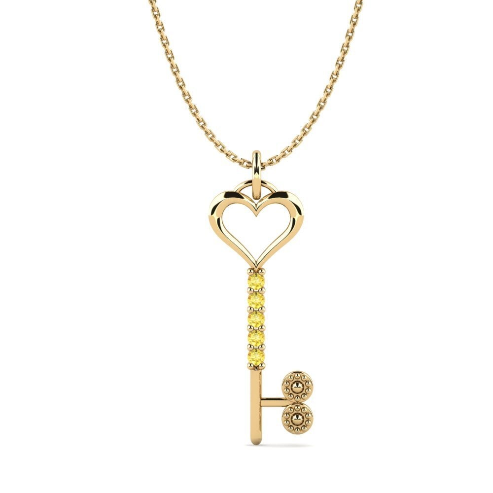 Yellow Sapphire Women's Pendant Celise